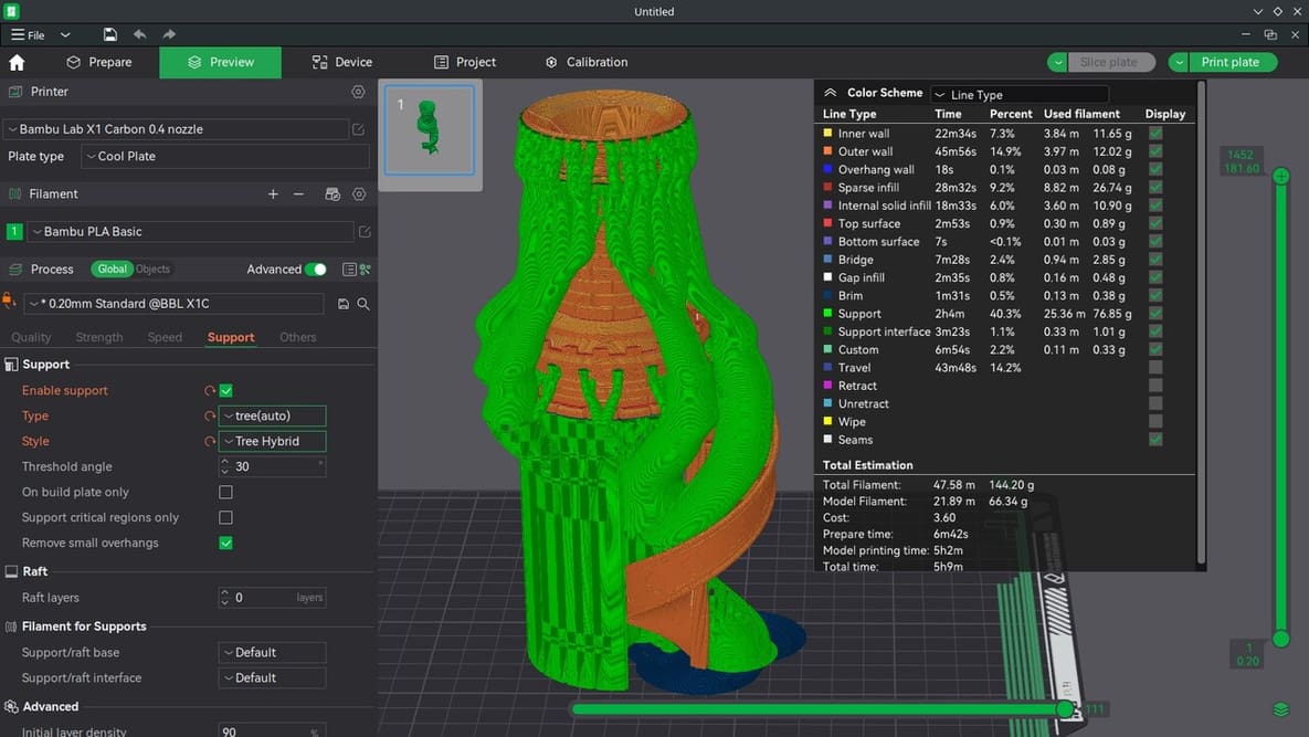 Featured image of Bambu Studio: Support Settings – Simply Explained