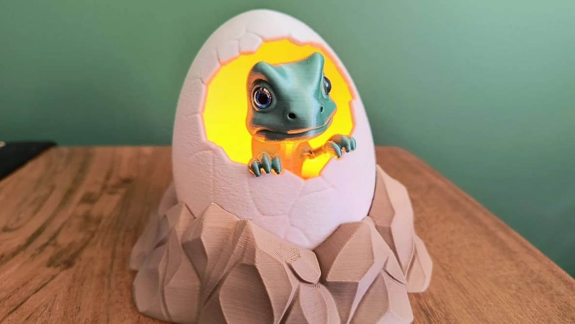 Featured image of Brave the Dark with a Cute Baby Dino Night Light