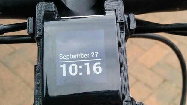 Featured image of 3D Printed SmarterMount Bike Mount for Pebble