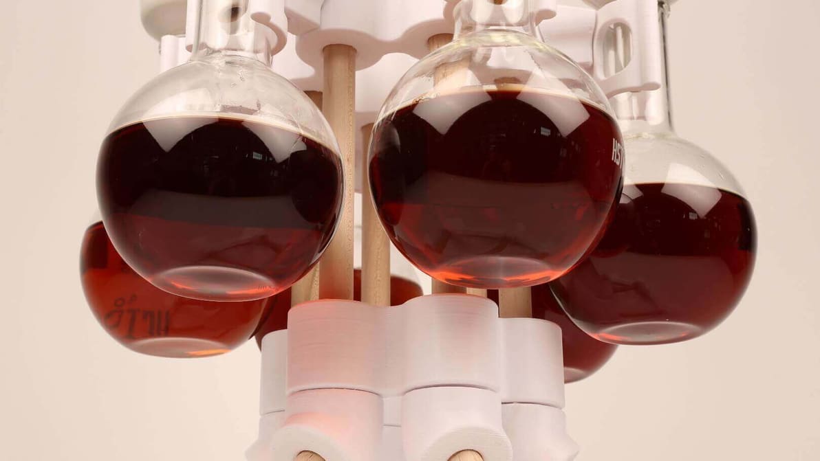 Featured image of 3D Printed Six Flask Cold Coffee Brewer