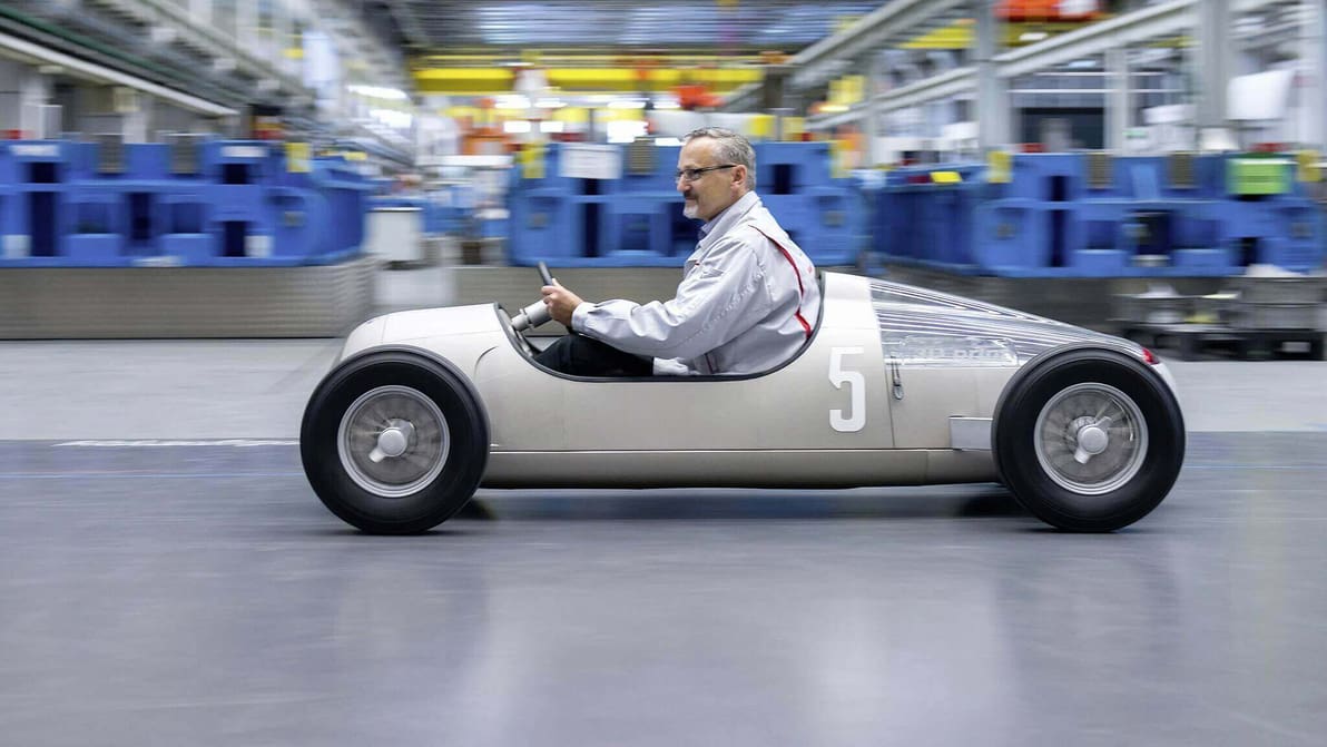 Featured image of Audi 3D Prints a Scale Replica of a 1936 Grand Prix Race Car