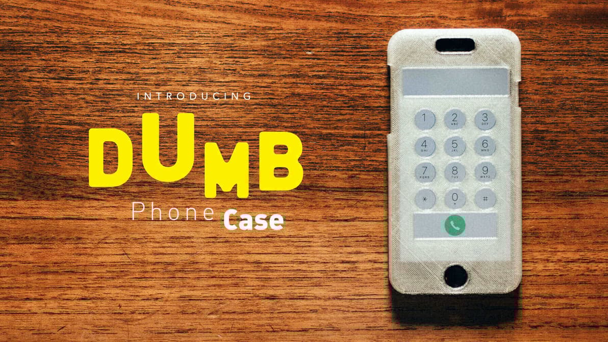 Featured image of 3D Printed Dumbphone Case Makes Your Smartphone… Better!