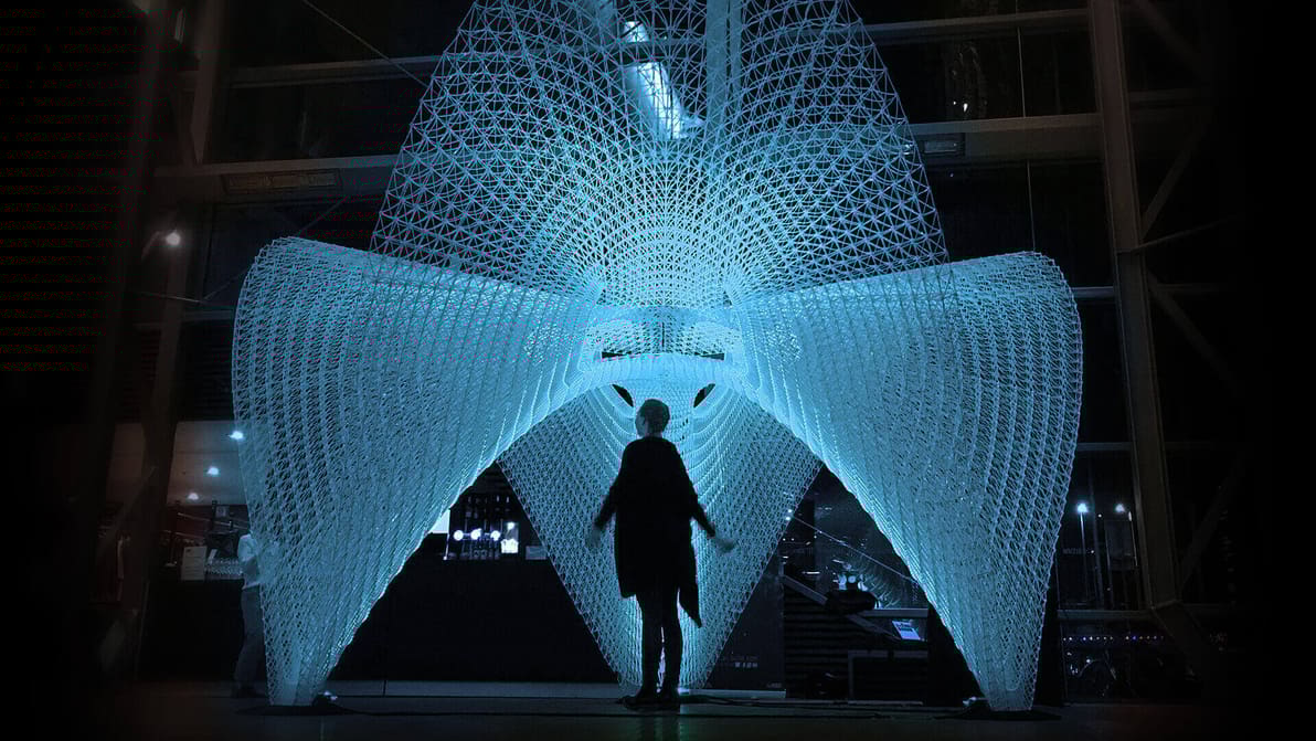 Featured image of Artificially Intelligent 3D Printer Creates “Daedalus Pavilion”