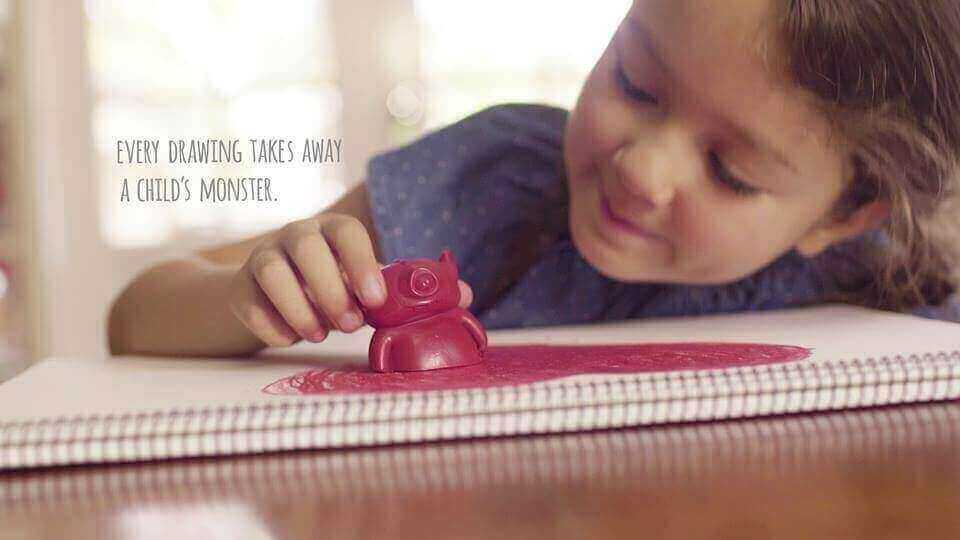 Featured image of Monster Crayons Project Helps Abused and Neglected Kids