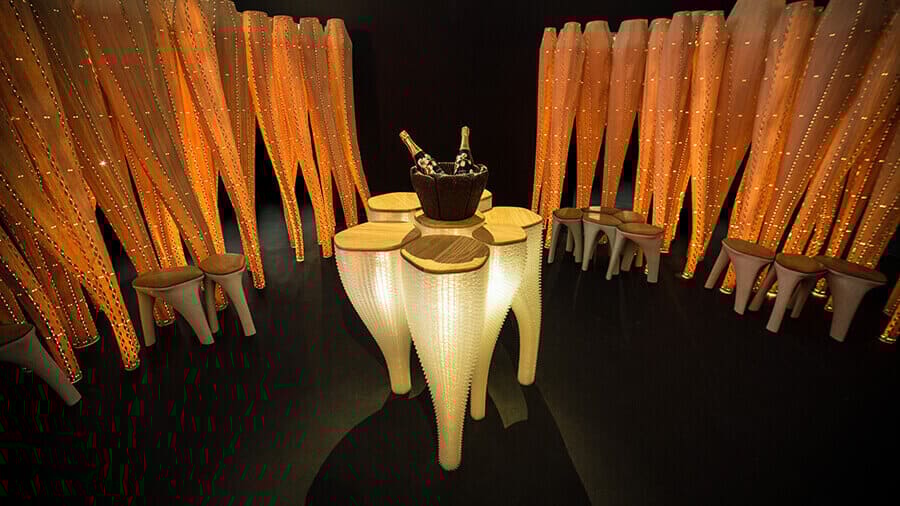 Featured image of Maison Perrier-Jouët’s 3D Printed Strand Garden at Design Miami