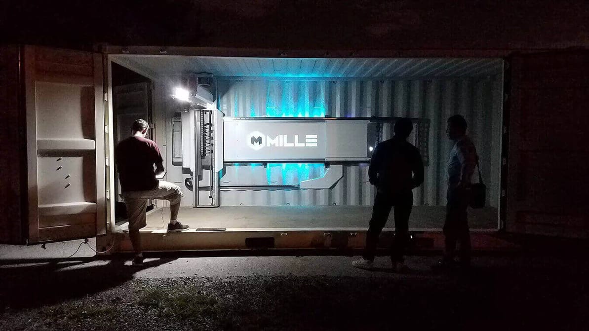 Featured image of Millebot is a Huge 3D Printer Built Inside a Shipping Container
