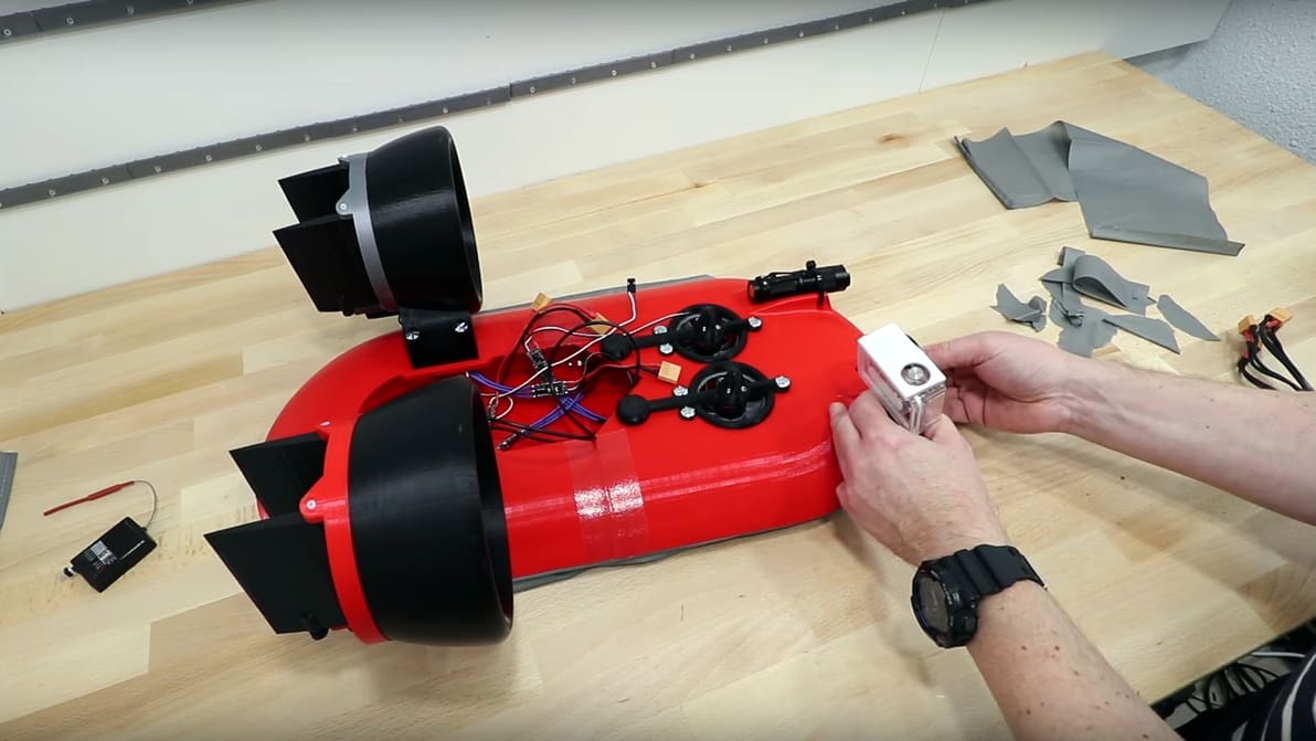 Featured image of 3D Printed Hovercraft Project Gets off the Ground