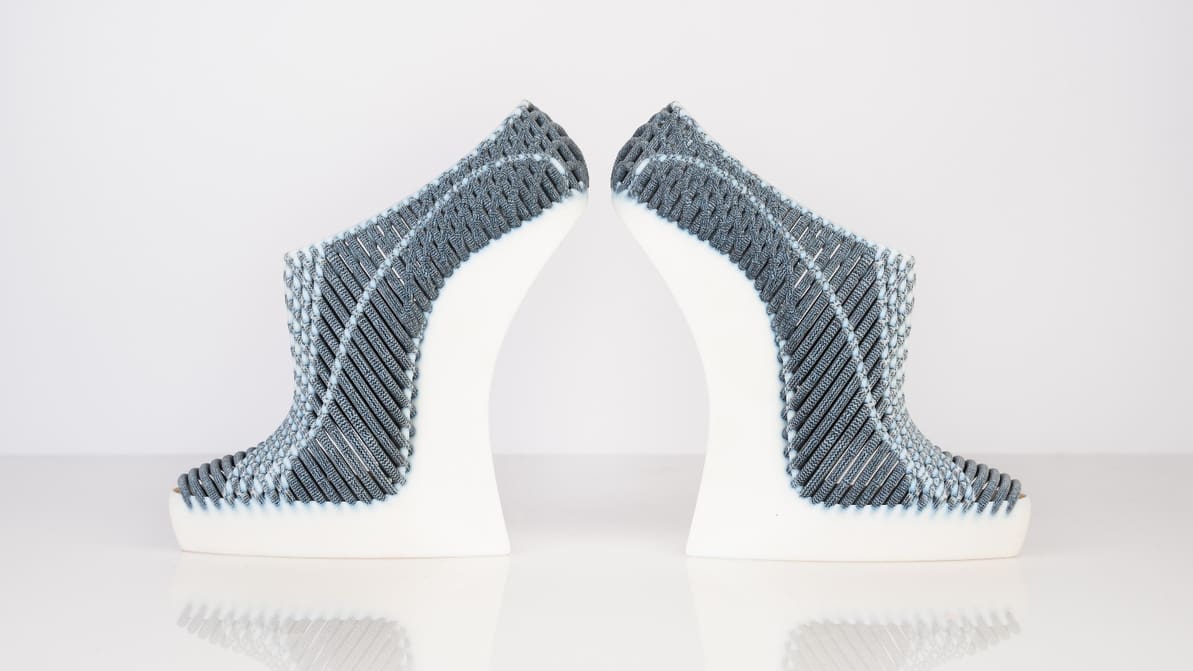 Featured image of Fashion Design Graduate Takes Major Step With Woven 3D Printed Shoes