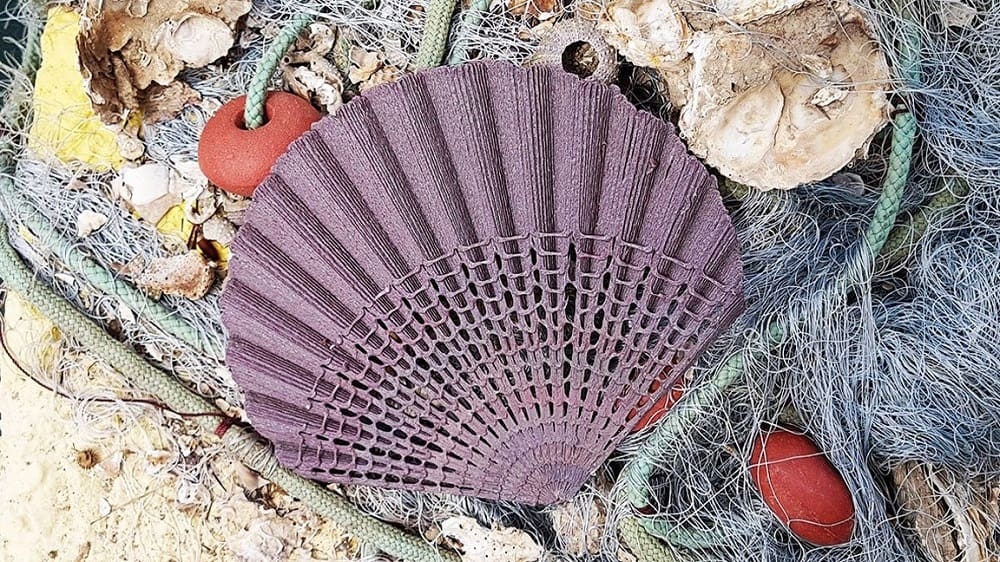 Featured image of The New Raw Recycles Abandoned Fishing Nets into 3D Printed Seashells