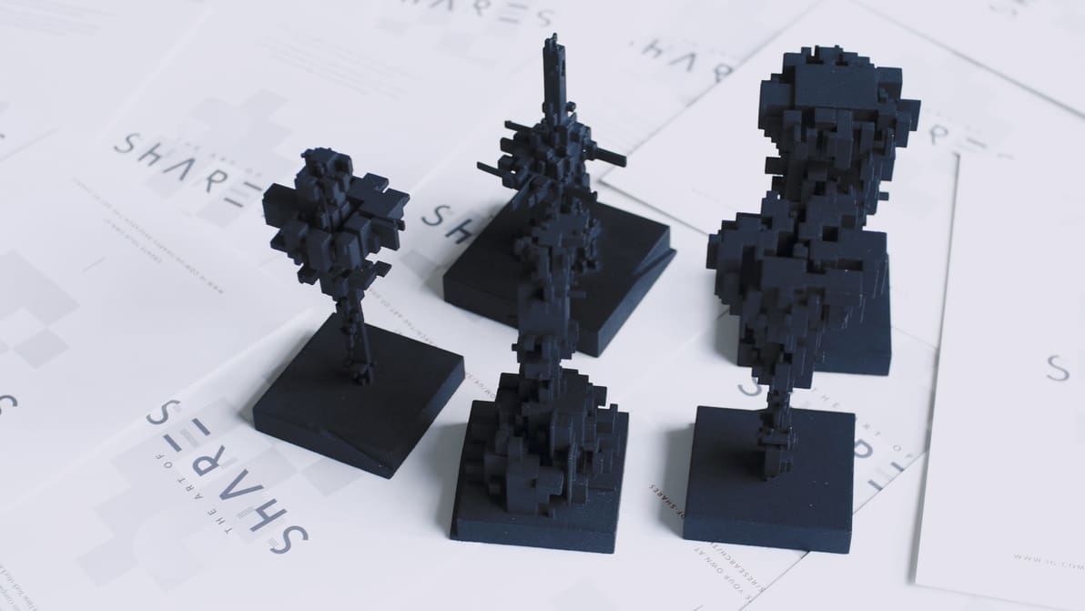 Featured image of The Art of Shares Turns Stock Market Numbers into 3D Vizualizations and Prints