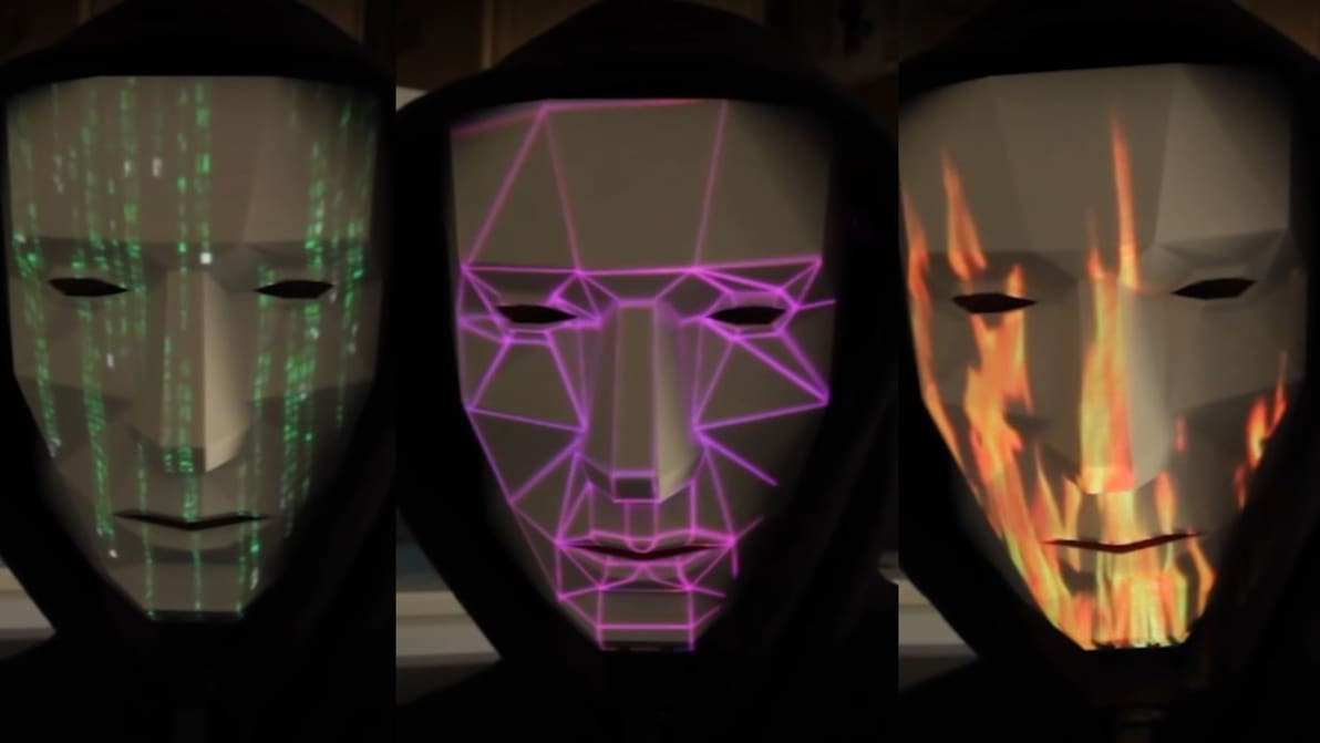 Featured image of 3D Printed Laser Projection Mask Lets You Be Anything