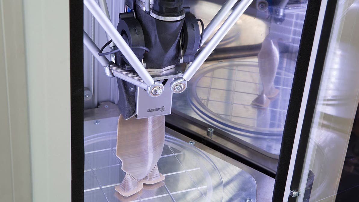 Featured image of WASP Debuts Medical-Grade Pellet PEEK 3D Printer