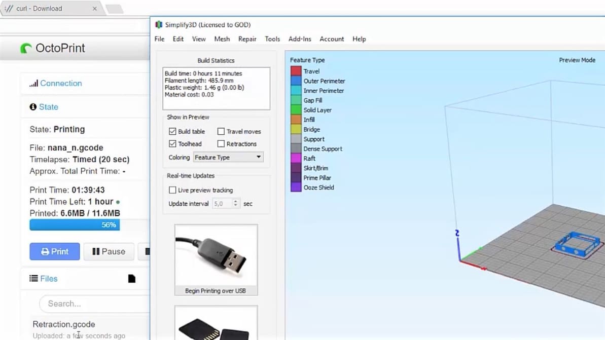 Featured image of Simplify3D & OctoPrint: How to Make Them Work Together