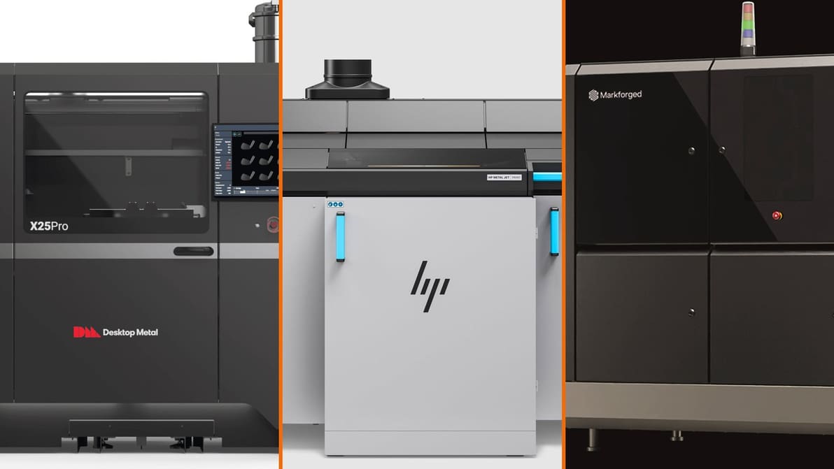 Featured image of Metal Binder Jetting 3D Printing: Desktop Metal vs. HP vs. Markforged