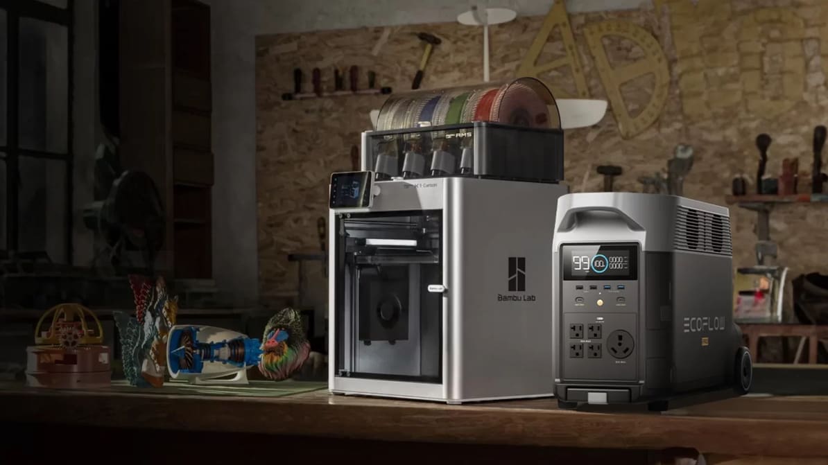 Featured image of Bambu Lab and EcoFlow Joint Sale Offers Discounts on 3D Printers and Backup Power