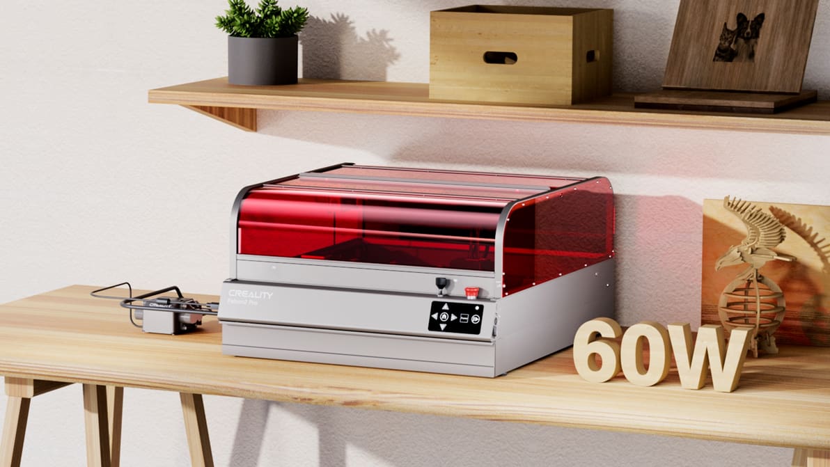 Featured image of Creality Falcon2 Pro 60W: Powerful Laser Engraver For All Experience Levels (Ad)