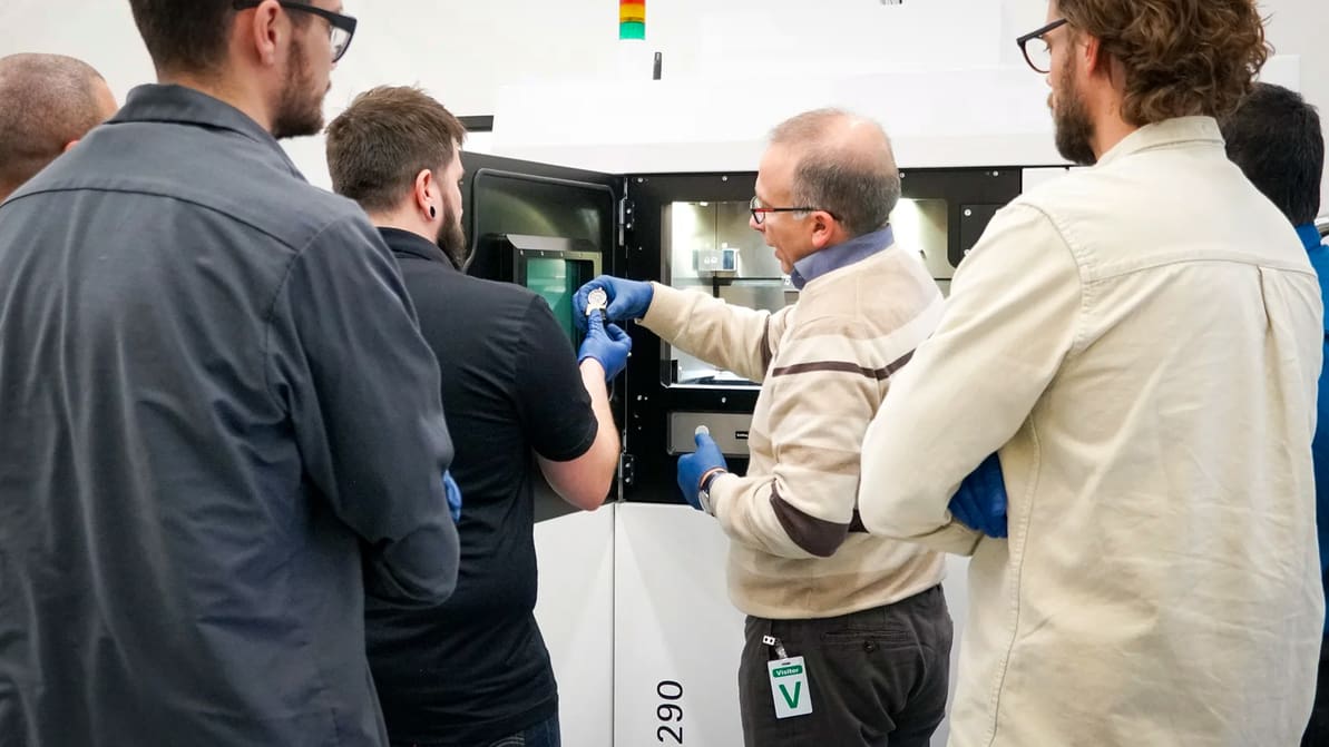 Featured image of EOS at Rapid + TCT: Offering All the Components of High-Productivity Metal 3D Printing