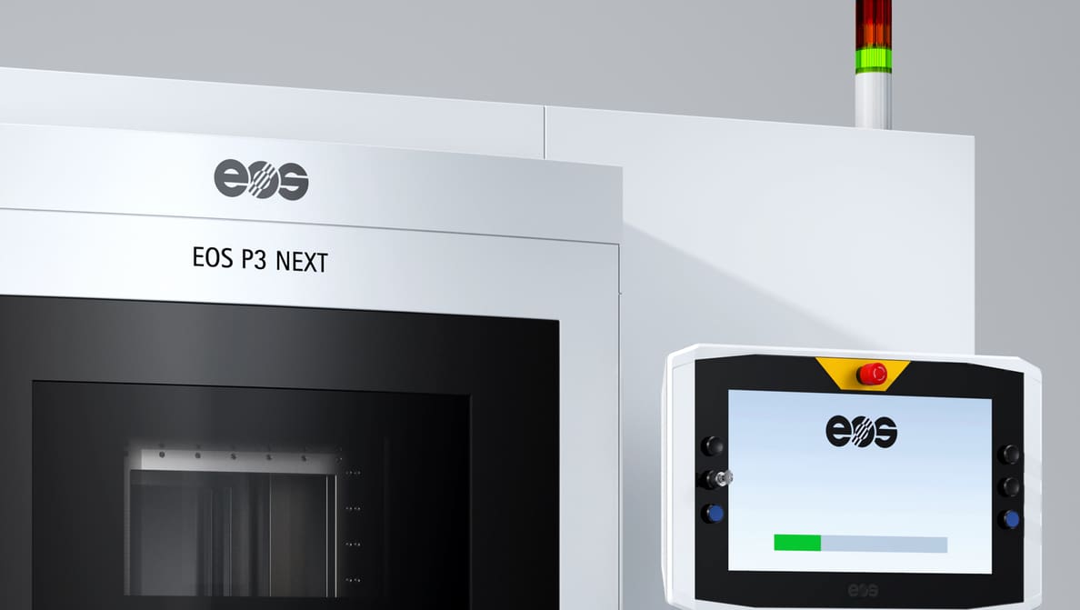 Featured image of EOS’ New P3 Next SLS 3D Printer Has 50% More Throughput