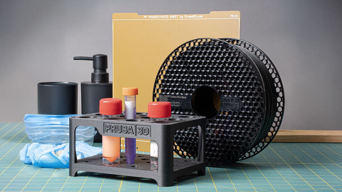 Featured image of Prusa Research Releases PPCF and PETG Magnetite 40% Filaments