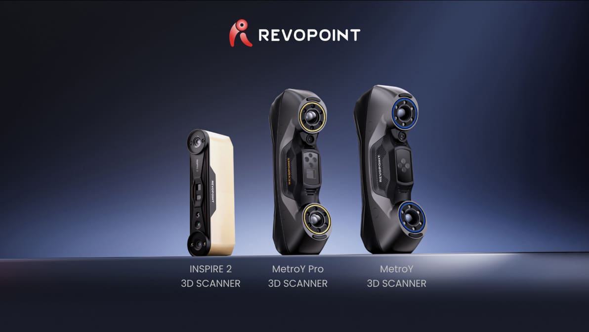 Featured image of INSPIRE 2, MetroY und MetroY Pro kündigen die nächste Generation der Revopoint 3D-Scanner an