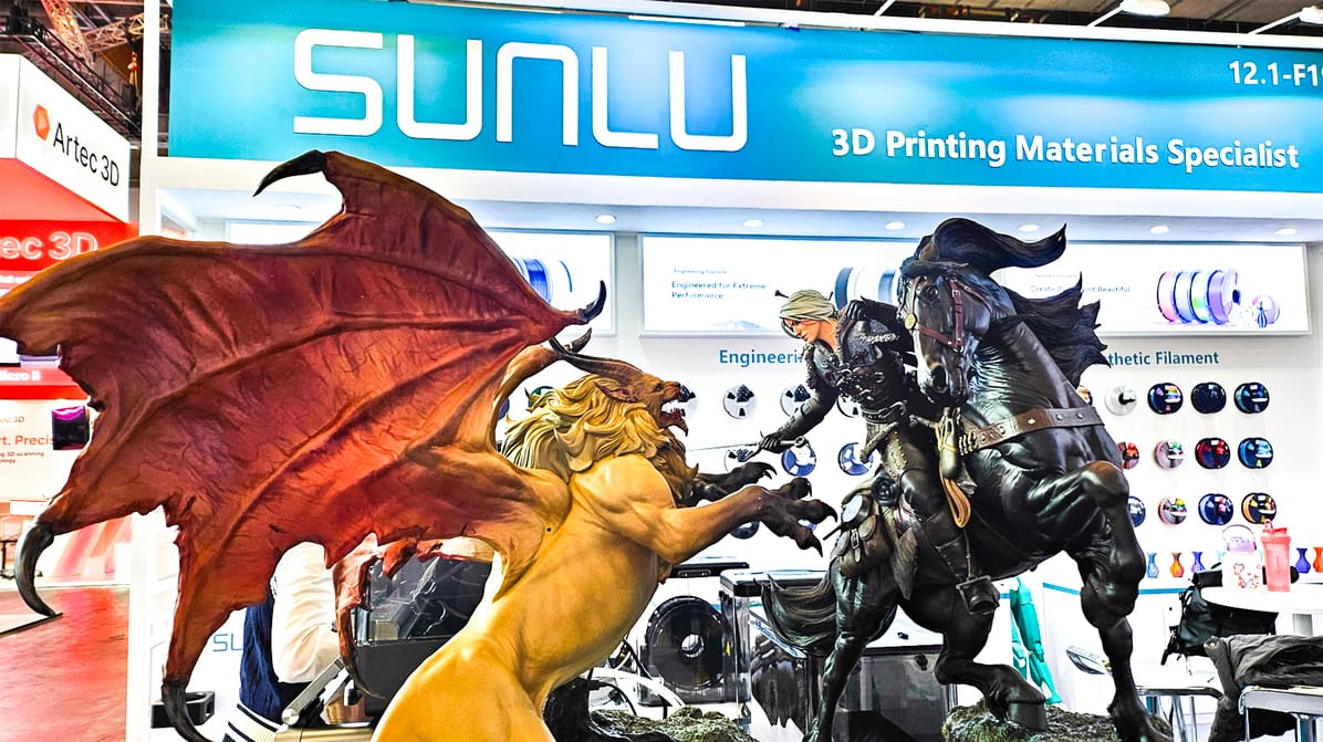 Featured image of PEEK Filament, Colored Resin & New AMS Heater at SUNLU’s Formnext Showcase