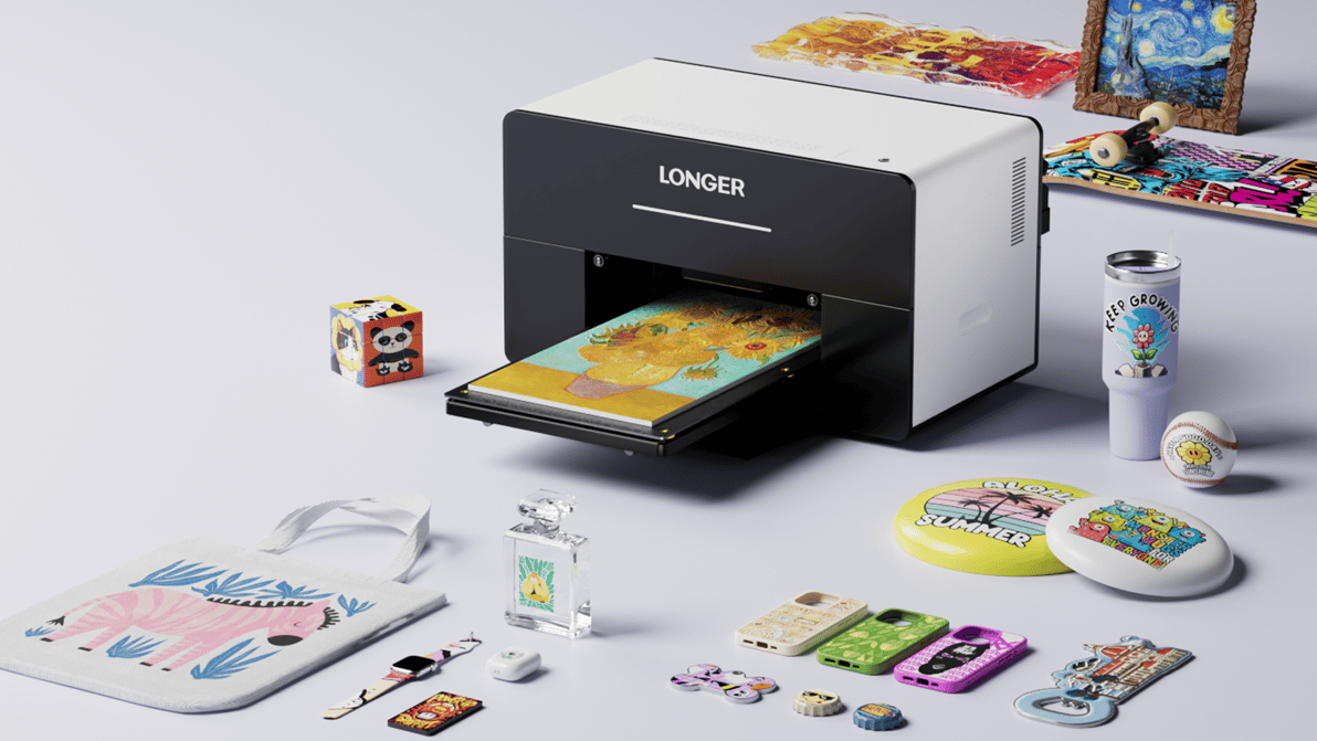 Featured image of LONGER Releases ePrint: The World’s First Dual-Printhead, 3D-Texture Personal UV Printer