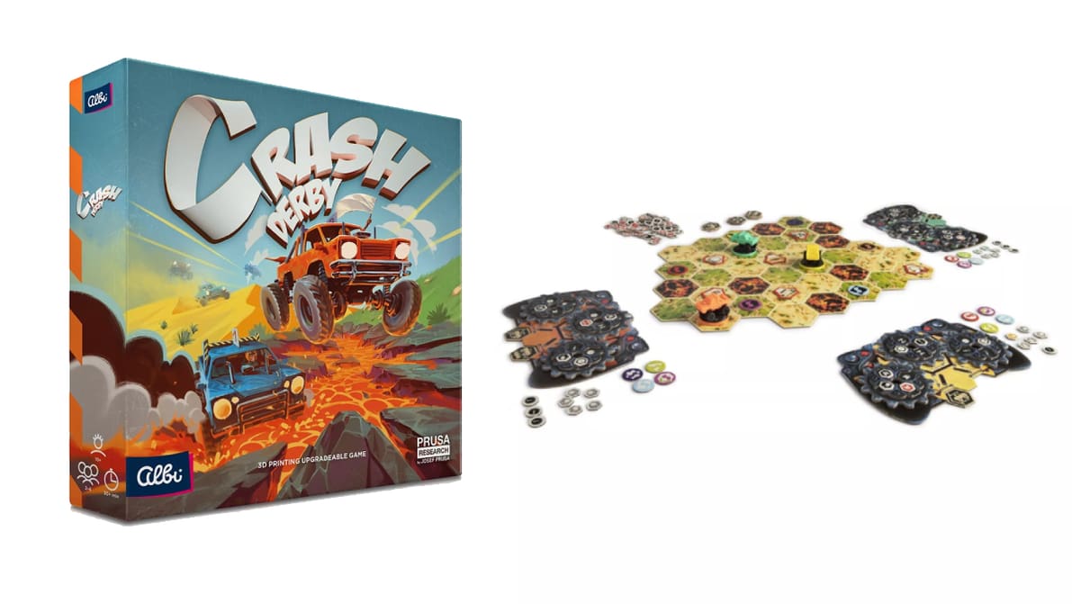 Featured image of Prusa Research überrascht mit dem Brettspiel „Crash Derby“