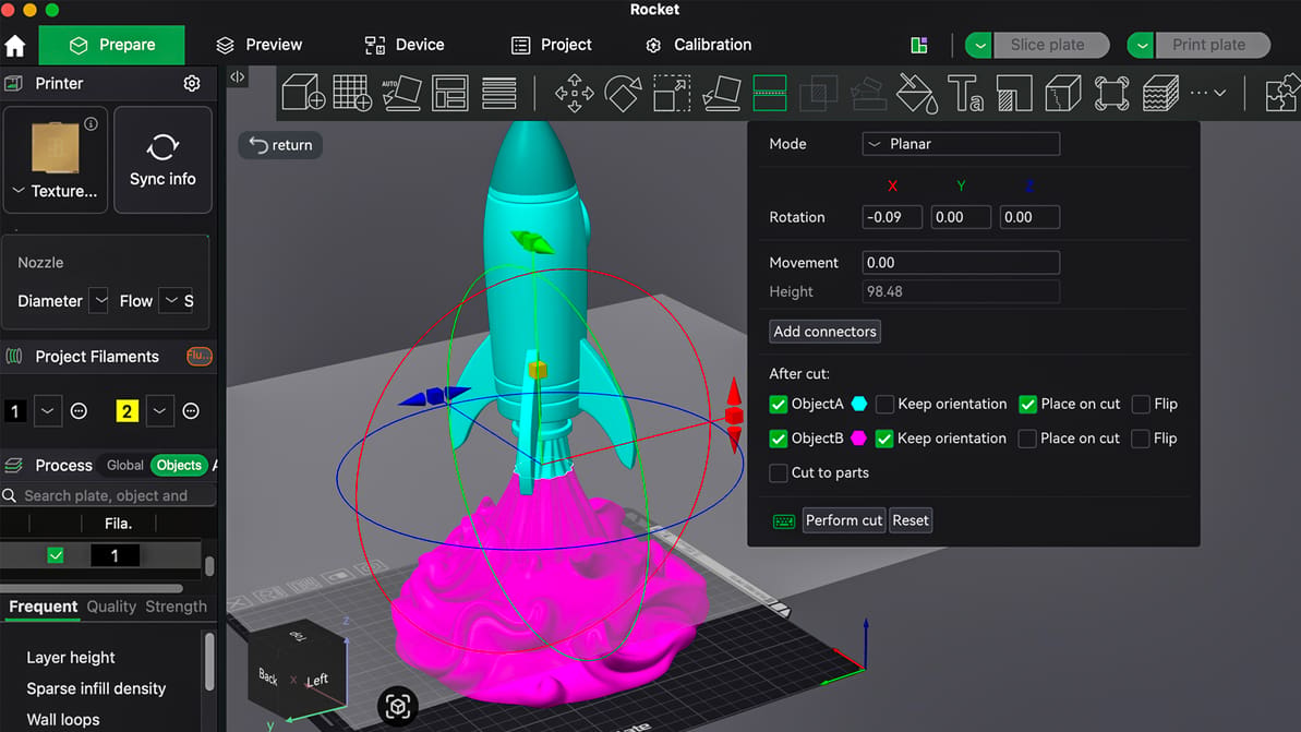 Featured image of Print Big Parts on Small Plates: How to Split Your STL in Bambu, Prusa, Orca & Cura Slicers