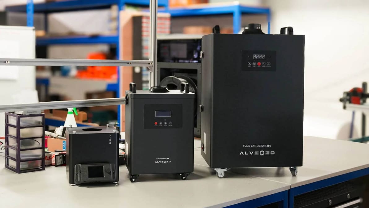 Featured image of Saubere Luft in der Werkstatt: Alveo3D stellt neue Profi-Absauger FE150 und FE350 vor