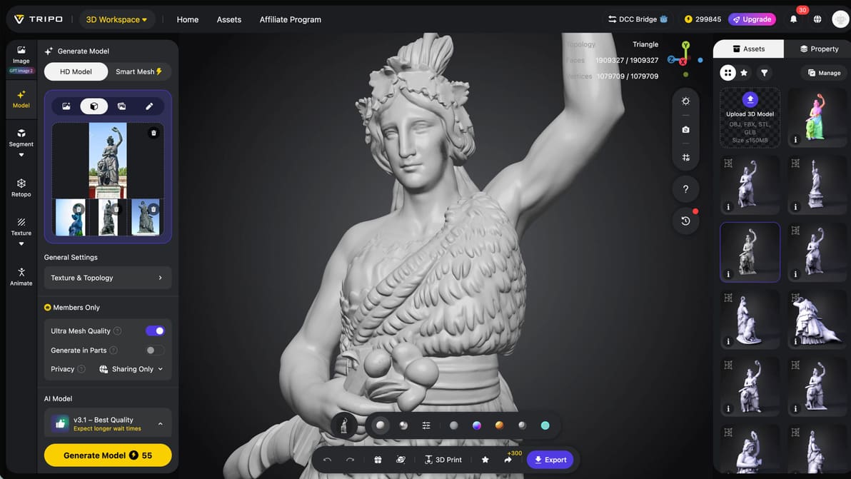 Imagen principal de IA para impresión 3D: Tripo superó a Meshy y Hitem3D en nuestras pruebas