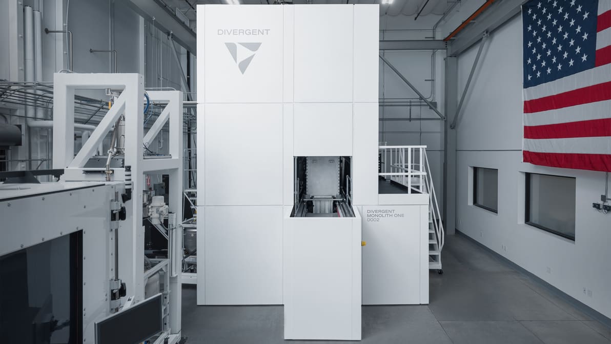 Featured image of Divergent Bets Big on Defense with Massive New Printer & 64-Machine 3D Printing Super-Factory