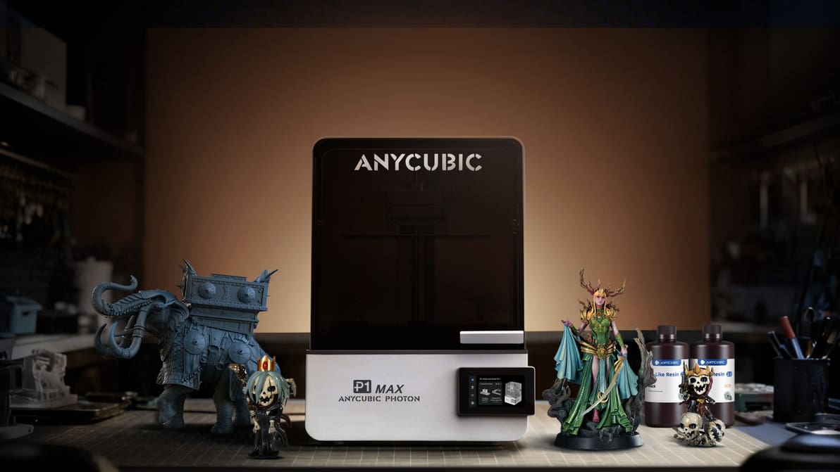 Featured image of Anycubic Photon P1 Max Brings 18.3-Liter Large-Format Resin Printing to Desktop Workflows