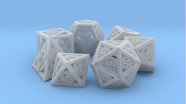 Featured image of 3D Printed Deathly Hallows Dice Set