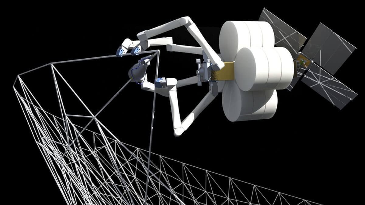 Featured image of SpiderFab: 3D Printing Robots Construct Structures in Space