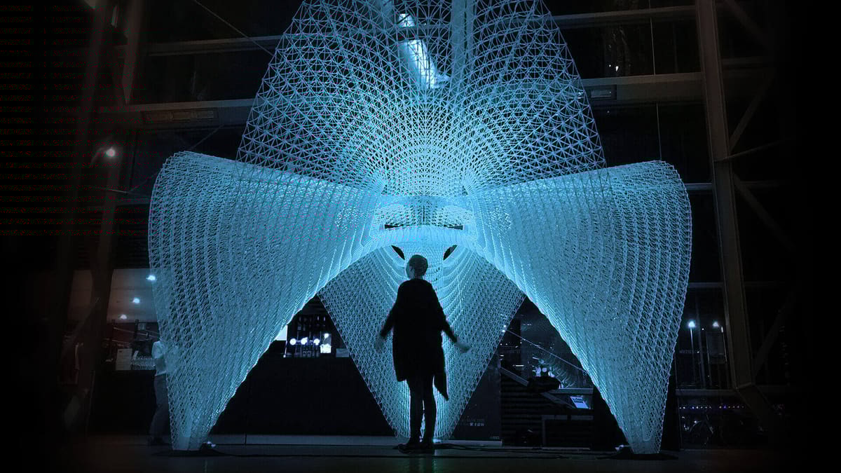 Featured image of Artificially Intelligent 3D Printer Creates “Daedalus Pavilion”