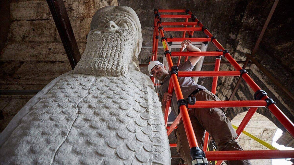 Featured image of Bull of Nimrud Destroyed by Isis recreated with 3D Printing