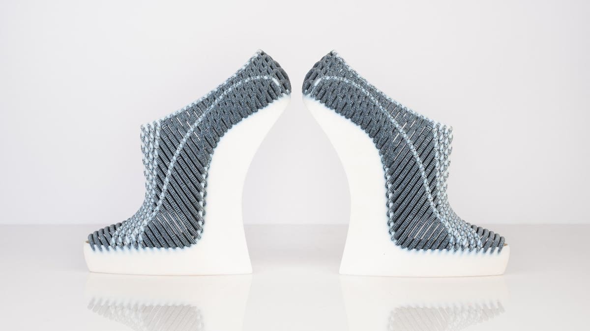 Featured image of Fashion Design Graduate Takes Major Step With Woven 3D Printed Shoes