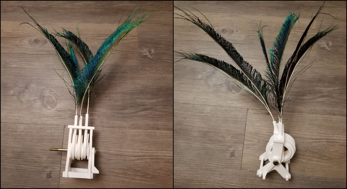 Featured image of [Project] All3DP Takes on a 3D Printed Feather Automaton Mechanism