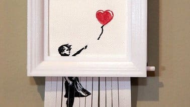 Image de l'en-tête de Projet 3D du week-end : jouez les Banksy avec la réplique autodestructrice de « Love is in the Bin »
