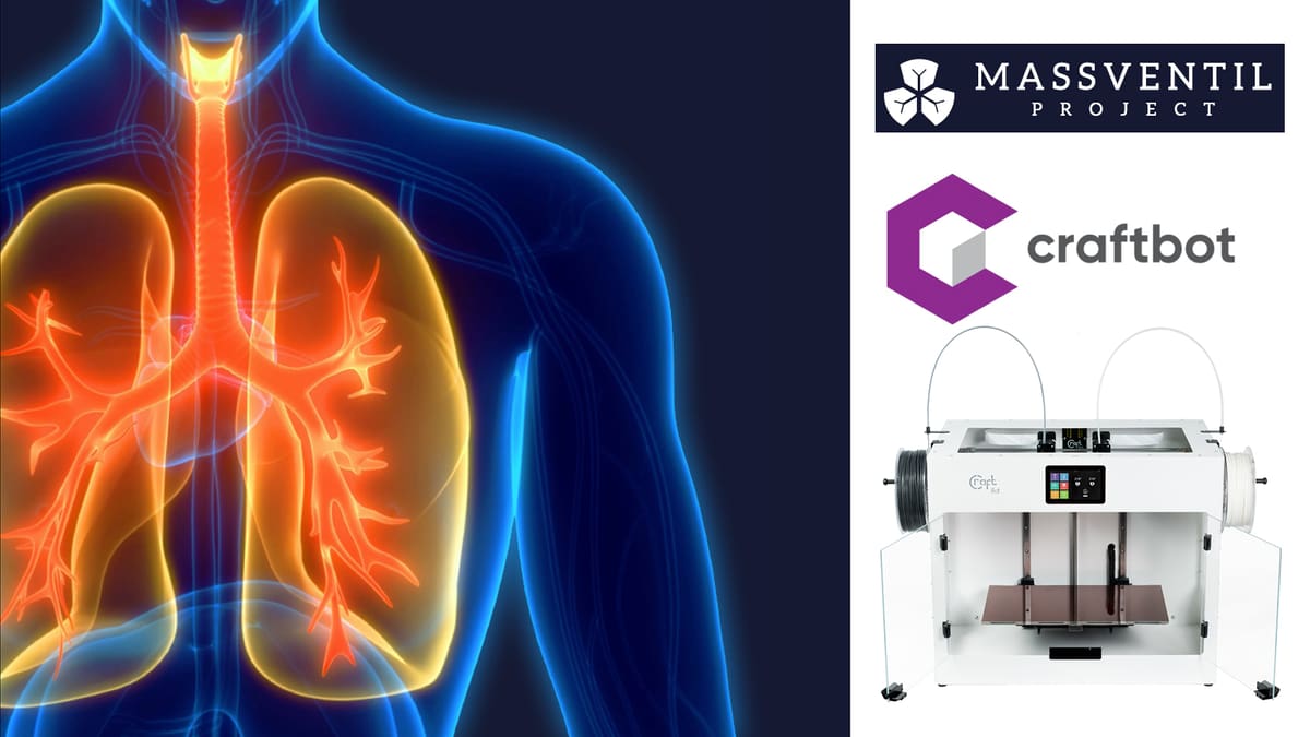 Featured image of The MassVentil Project: Designing a Mass Ventilator System with Craftbot Printers