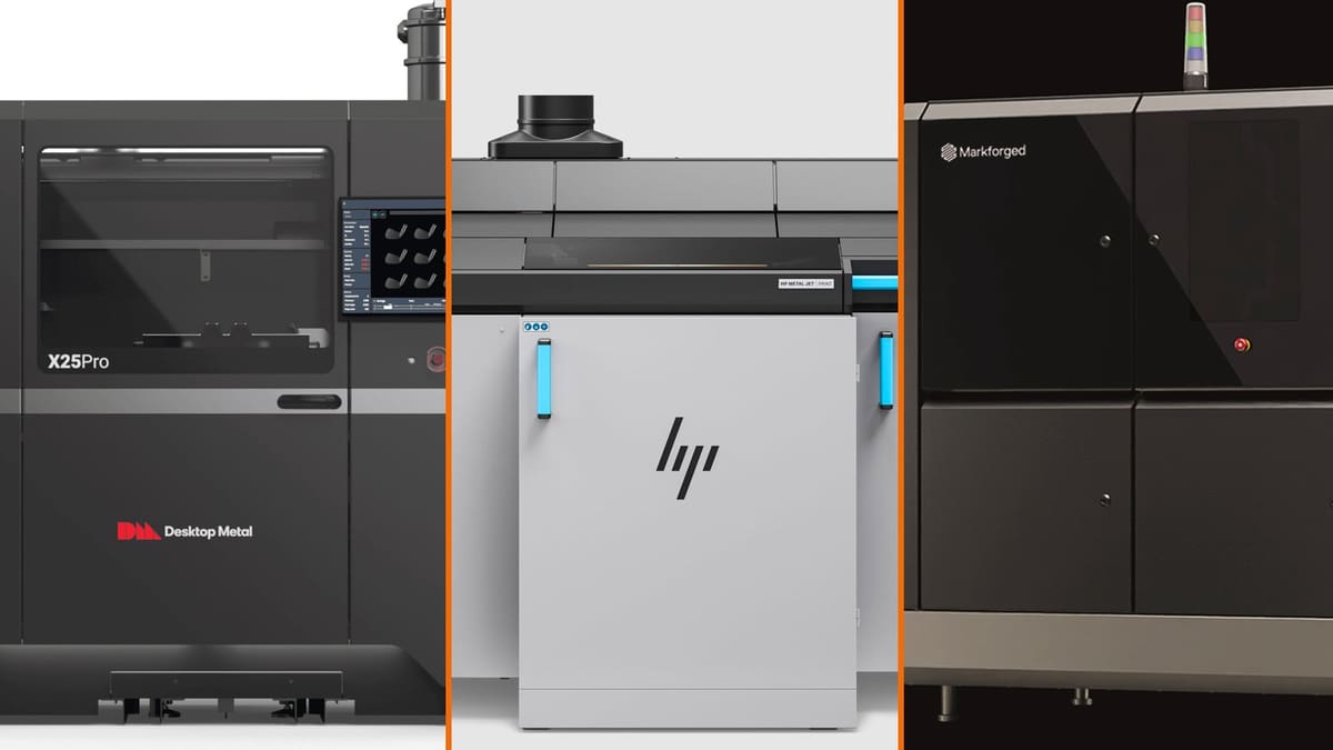 Featured image of Metal Binder Jetting 3D Printing: Desktop Metal vs. HP vs. Markforged