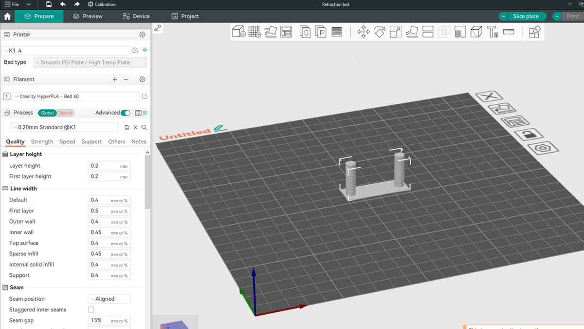 Featured image of Orca Slicer: Retraction Settings – Simply Explained