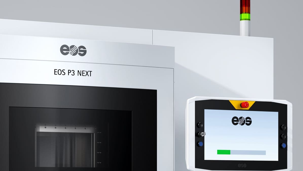 Featured image of EOS’ New P3 Next SLS 3D Printer Has 50% More Throughput