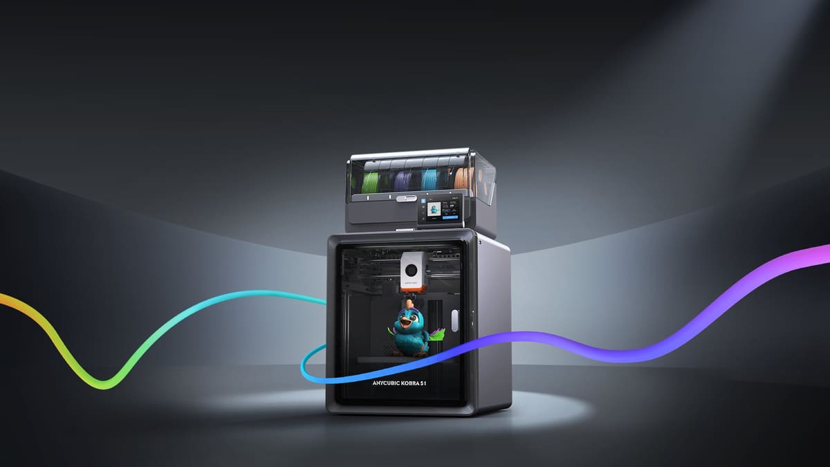 Featured image of The New Disruptor: Anycubic Unveils Pre-Sale of the S1 Combo, Its First Fully Enclosed Multi-Color CoreXY 3D Printer (Ad)