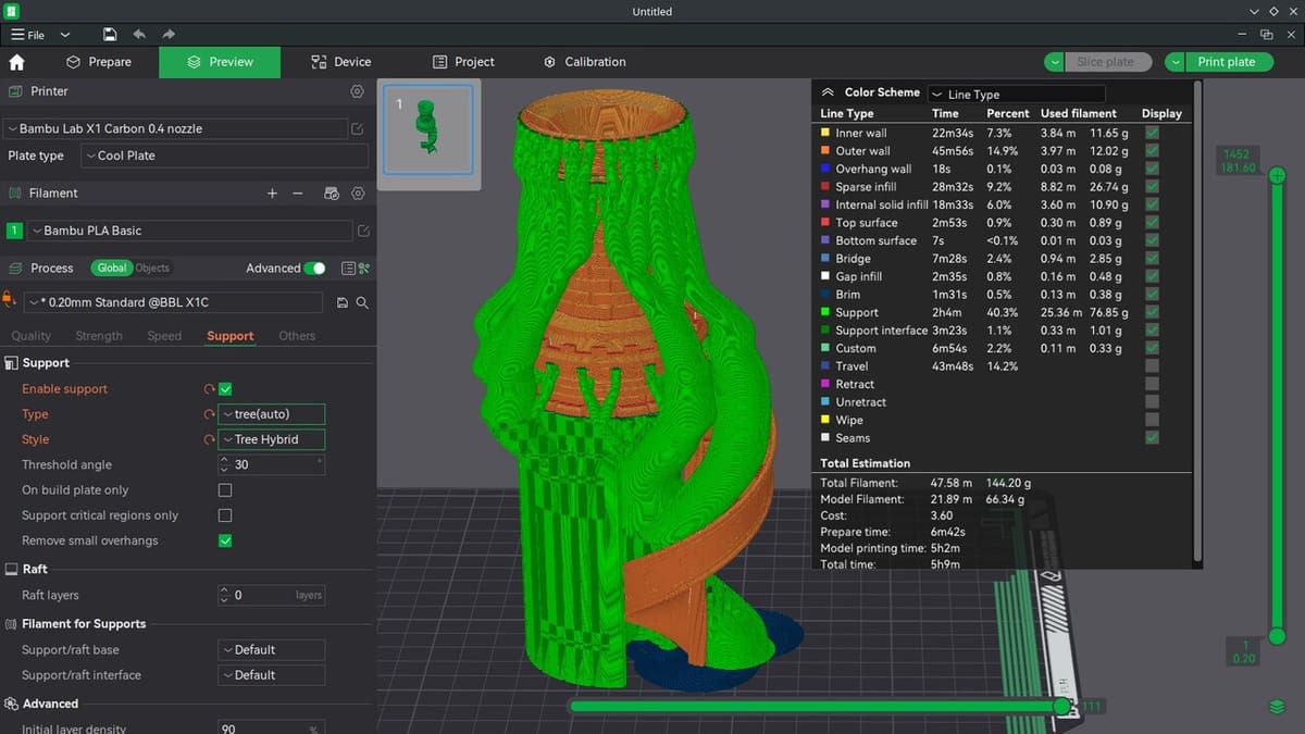 Featured image of Bambu Studio: Support Settings – Simply Explained
