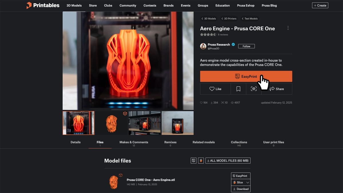 Featured image of Prusa’s New ‘EasyPrint’ Cloud Slicer Lets You Print Any Model, Anywhere