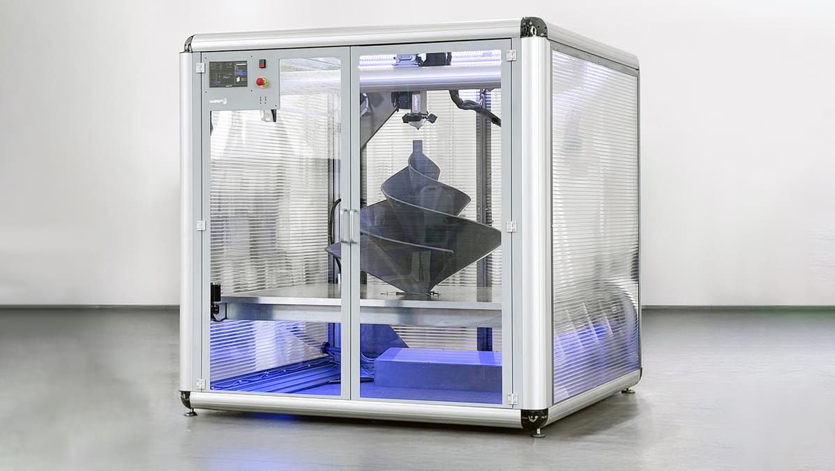 Image de l'en-tête de La nouvelle imprimante 3D de WASP est un monstre qui crée des objets à partir de déchets plastiques