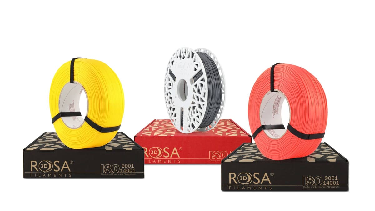 Imagen principal de Rosa3D lanza filamentos de PLA y TPU espumables para piezas más ligeras