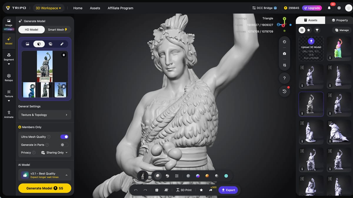 Imagen principal de IA para impresión 3D: Tripo superó a Meshy y Hitem3D en nuestras pruebas