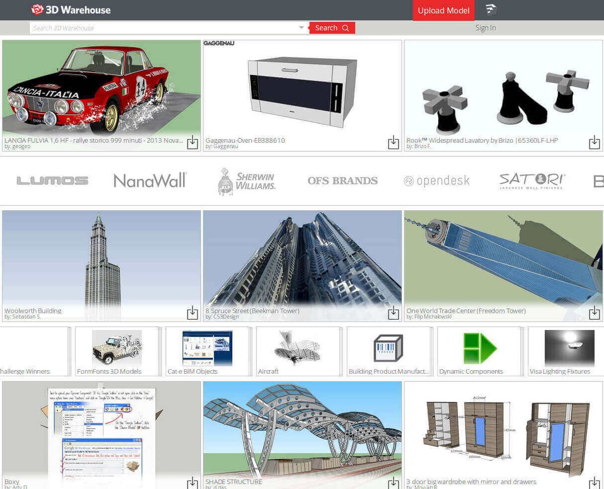 Photo de Modèle 3D gratuit / Objet 3D gratuit: 3D Warehouse